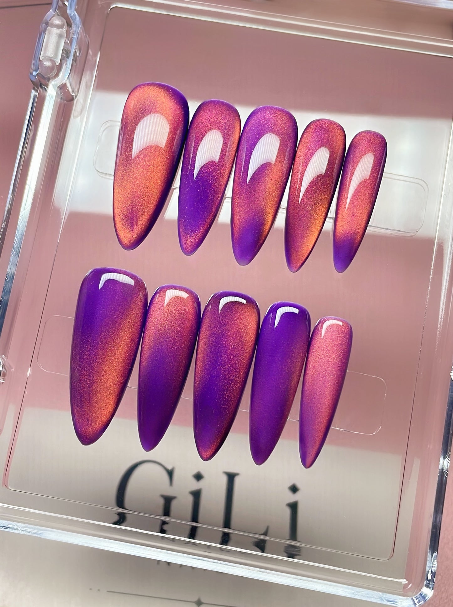 Purple + Pink Cat Eye