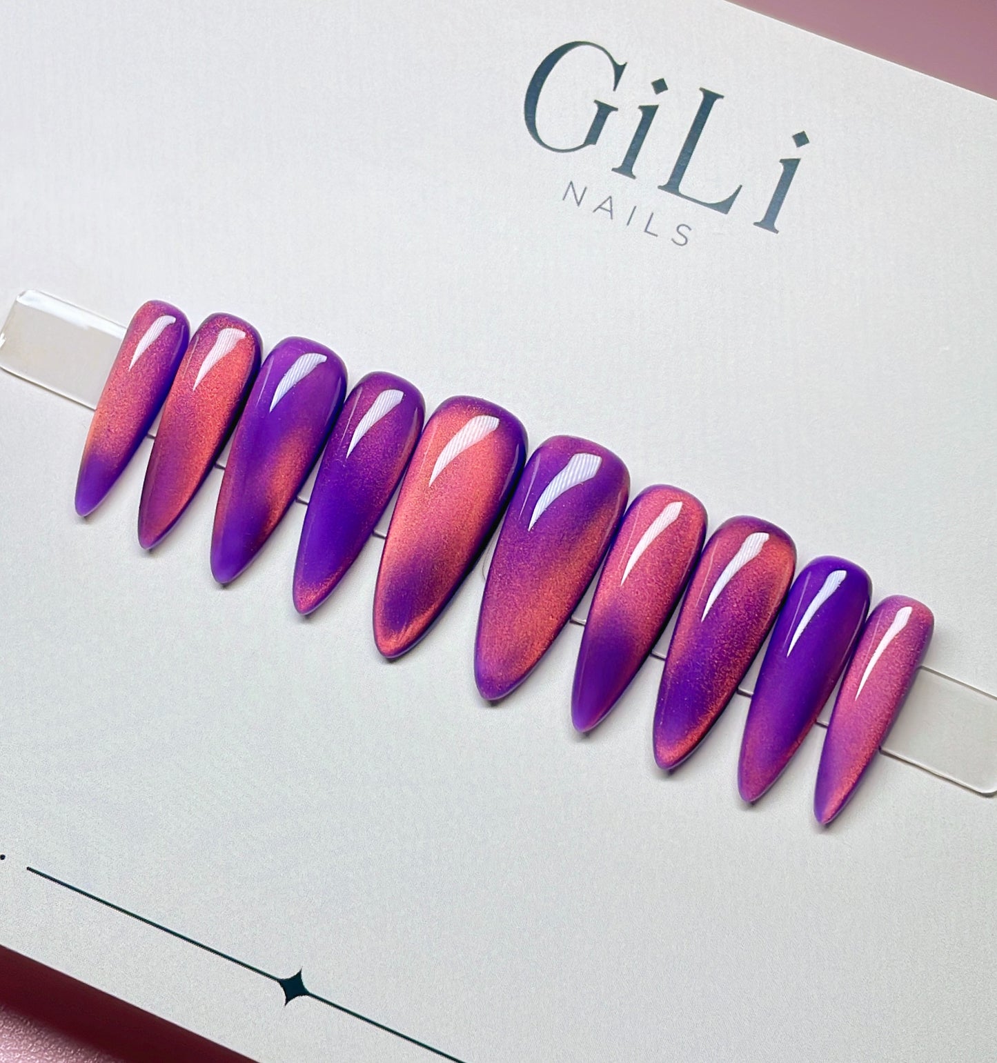 Purple + Pink Cat Eye