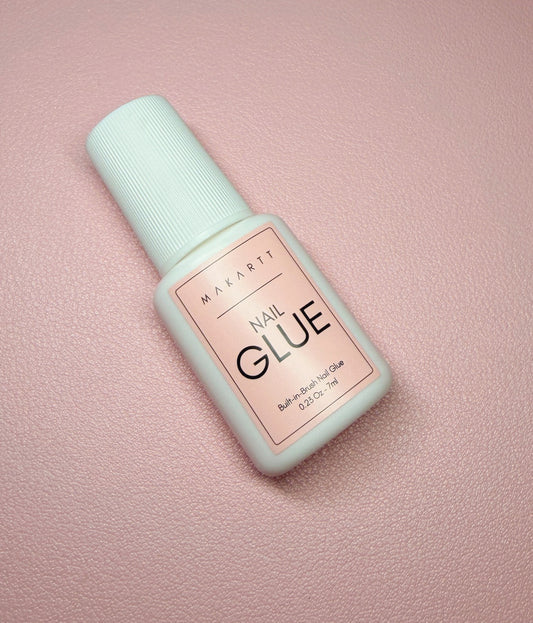 Brush-on nail glue