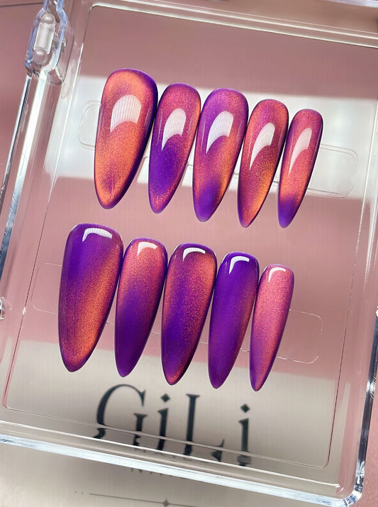 Purple + Pink Cat Eye